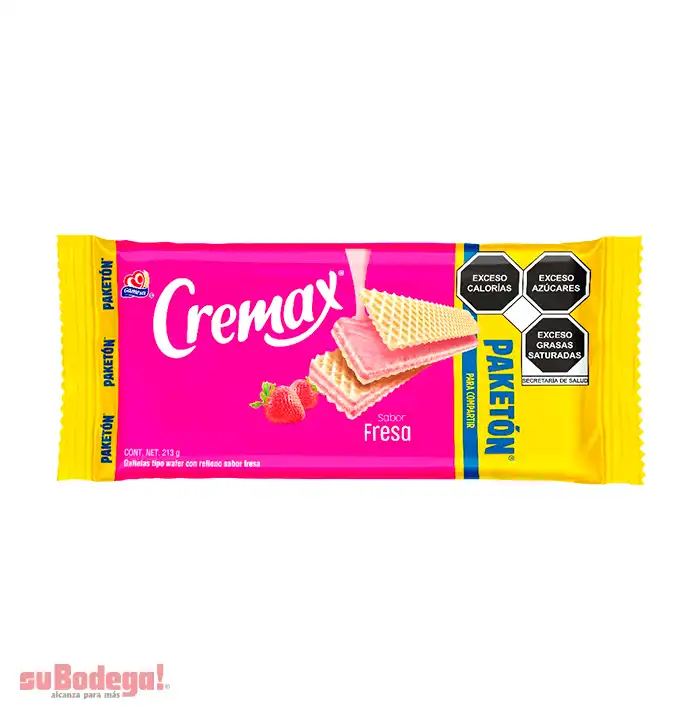 Galletas Gamesa Cremax de Nieve Fresa 213 gr.