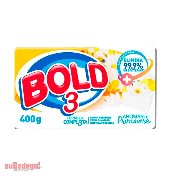 Jabón Bold 3 Blanco 400 gr.