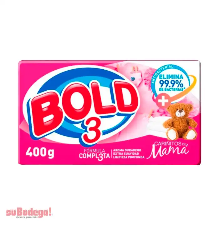 Jabón Bold 3 Rosa 400 gr.