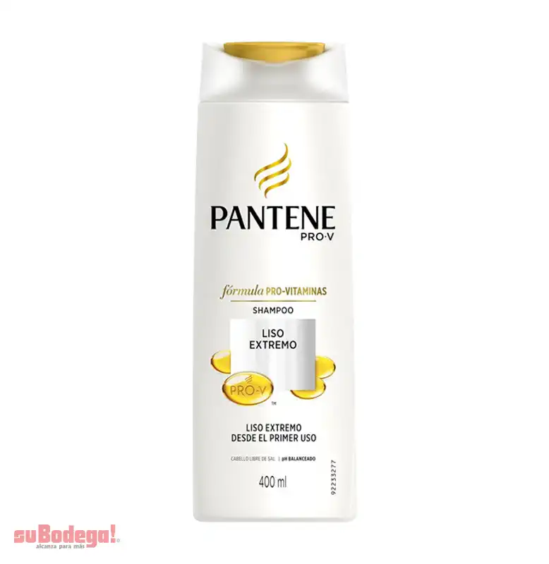 Shampoo Pantene Liso Extremo 400 Ml.