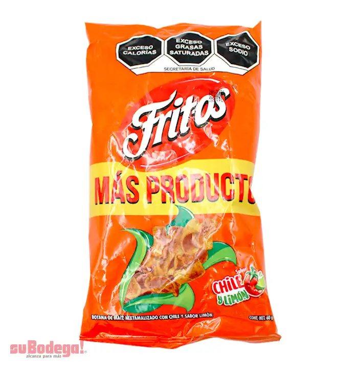 Sabritas Fritos Chile y Limón 180 gr.