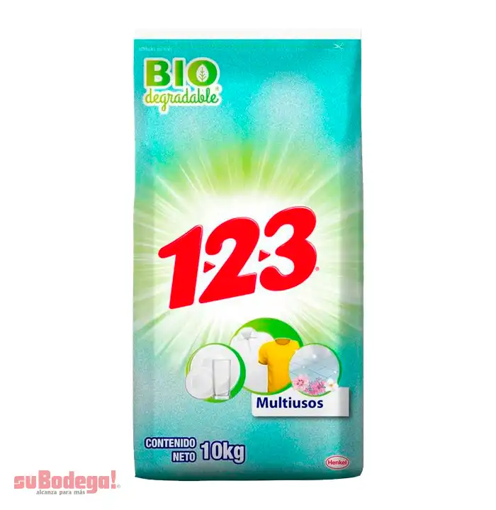 Detergente 123 Multiusos 10 kg.