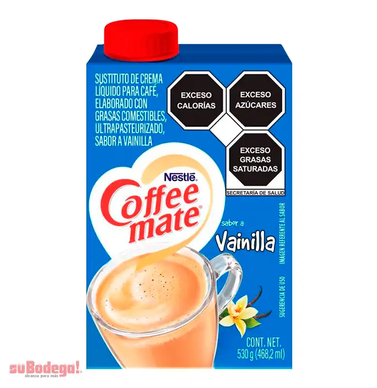 Sustituto de Crema Coffee Mate Vainilla Líquido 530 gr.