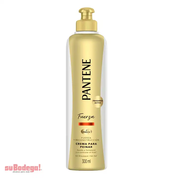 Crema para Peinar Pantene Fuerza y Reconstrucción 300 ml.