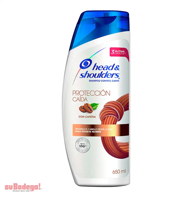 Shampoo Head & Shoulders Protección Caída 650 ml.