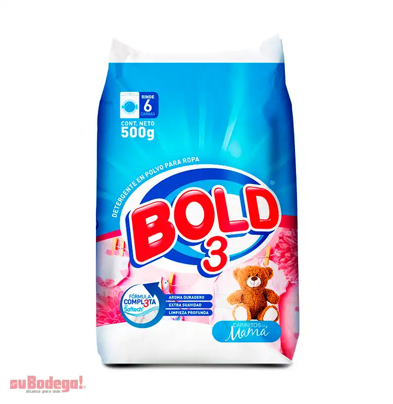 Detergente Bold 3 Cariñitos de Mama 500 gr.
