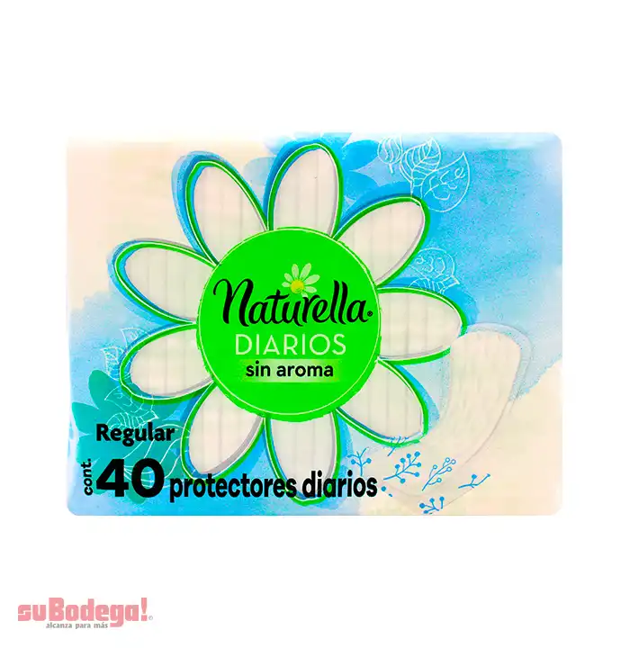 Toalla Panty Protector Naturella sin Aroma 40 pz.