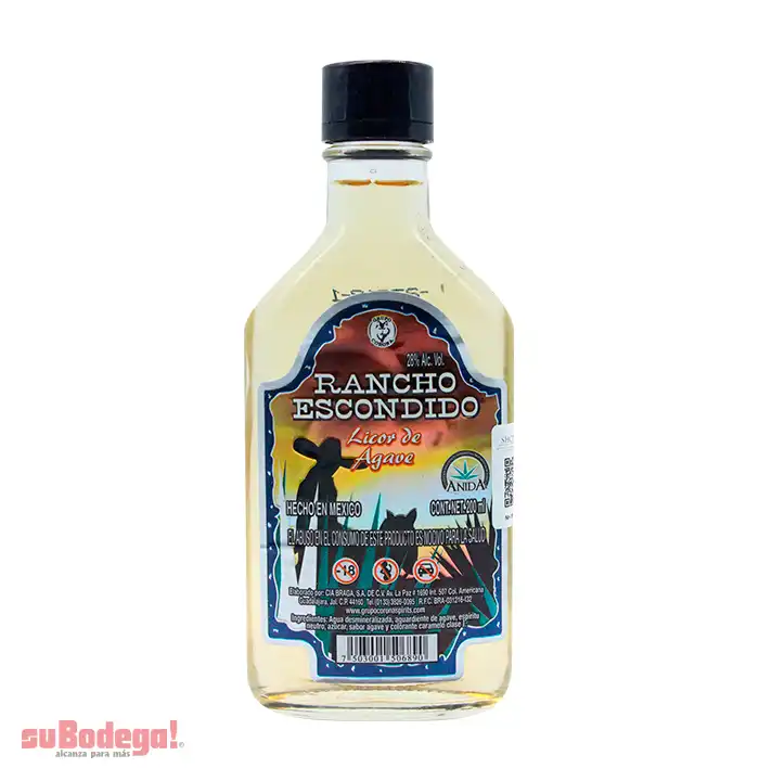 Licor de Agave Rancho Escondido 200 ml.