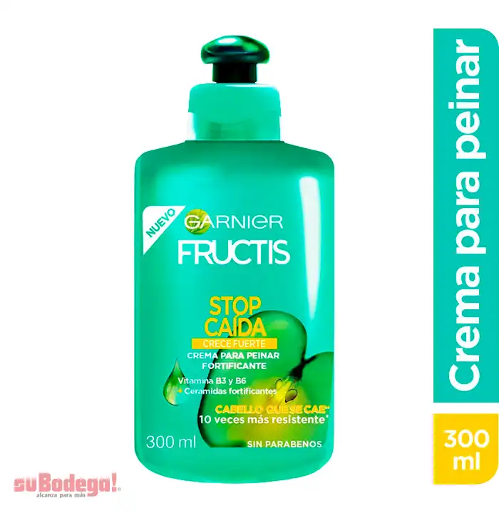 Crema para Peinar Fructis Stop Caída Crece Fuerte 300 ml.