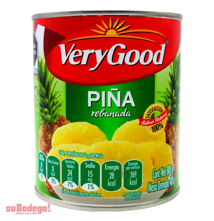 Piña Very Good Rebanada 800 gr.