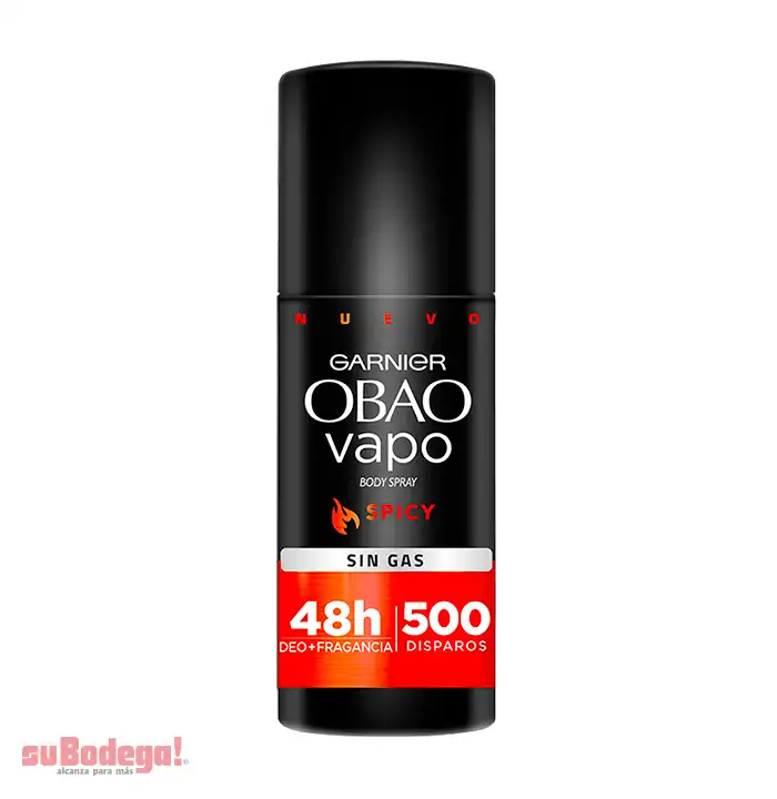 Desodorante Obao Hombre Vapo Spicy Aerosol 100 ml.