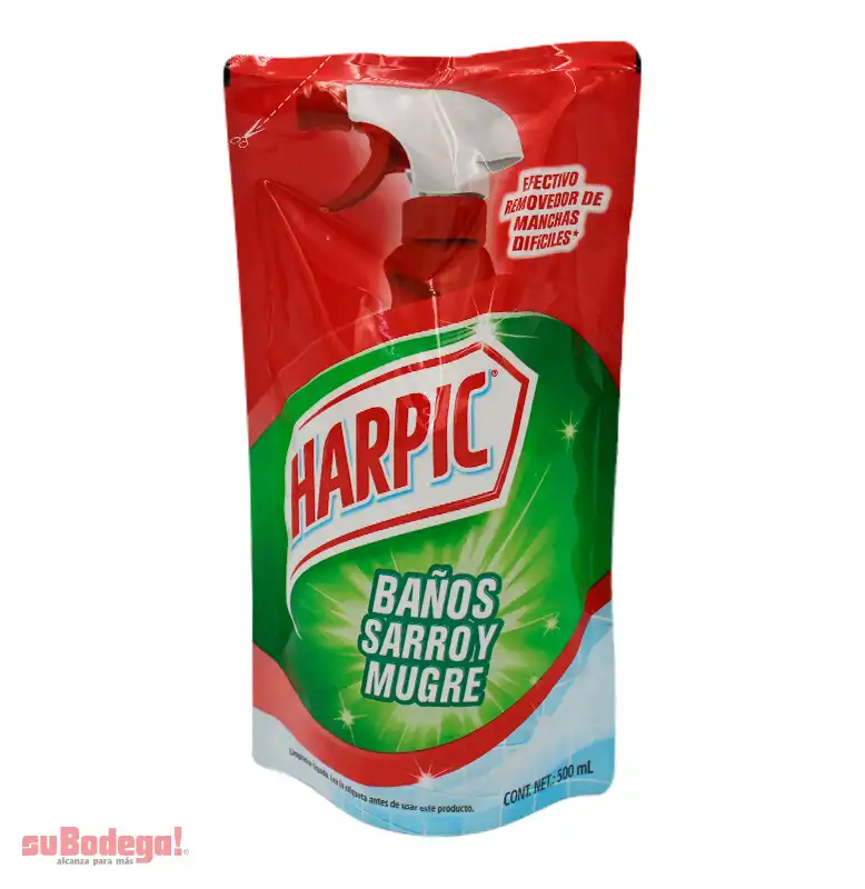 Limpiador Harpic Baños Sarro y Mugre Doy Pack 500 ml.