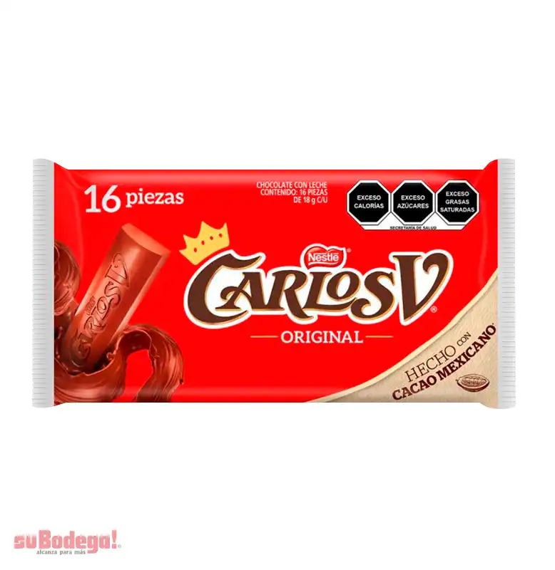 Chocolate Carlos V 16/18 gr.