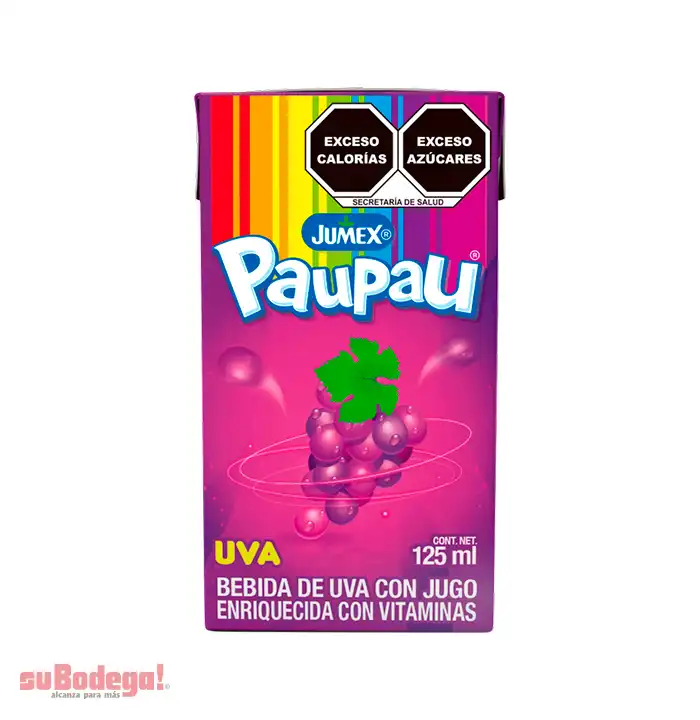 Bebida Pau Pau Uva 125 ml.
