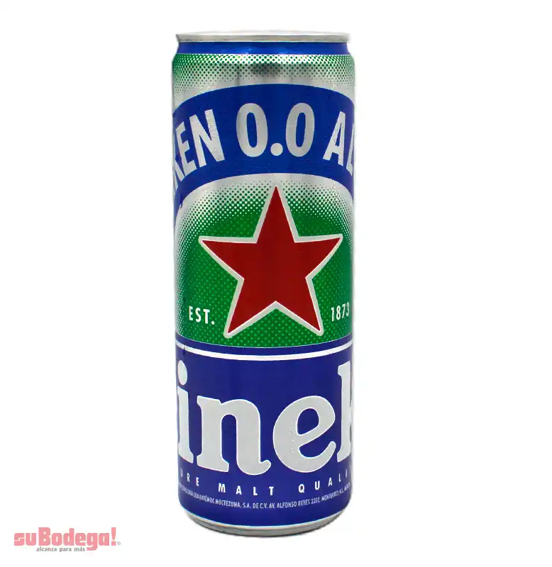 Cerveza Heineken 0.0 Lata 355 ml.