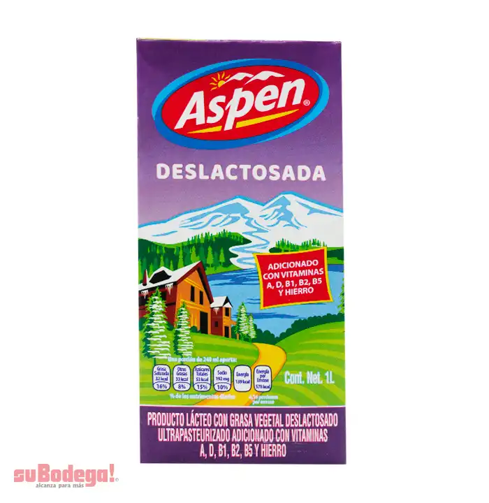 Producto Lácteo Aspen Deslactosado 1 lt.