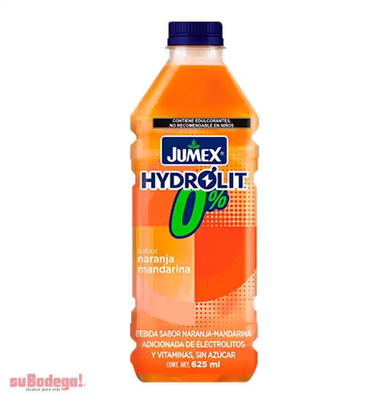 Bebida Jumex Hydrolit Naranja Mandarina 625 ml.