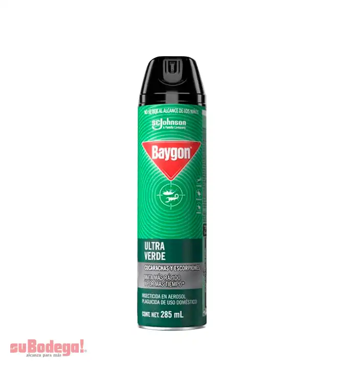 Insecticida Baygón Ultra Verde Aerosol 285 ml.