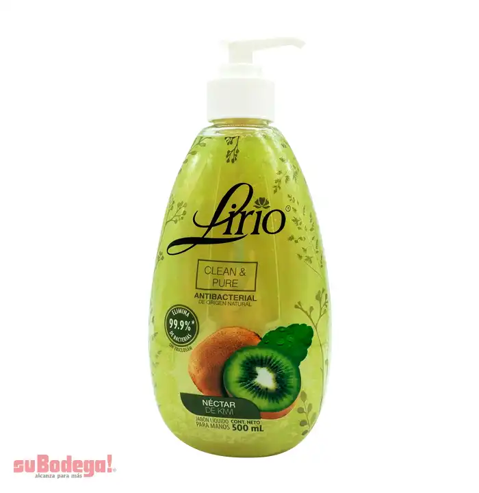 Jabón Líquido Lirio para Manos Kiwi 500 ml.