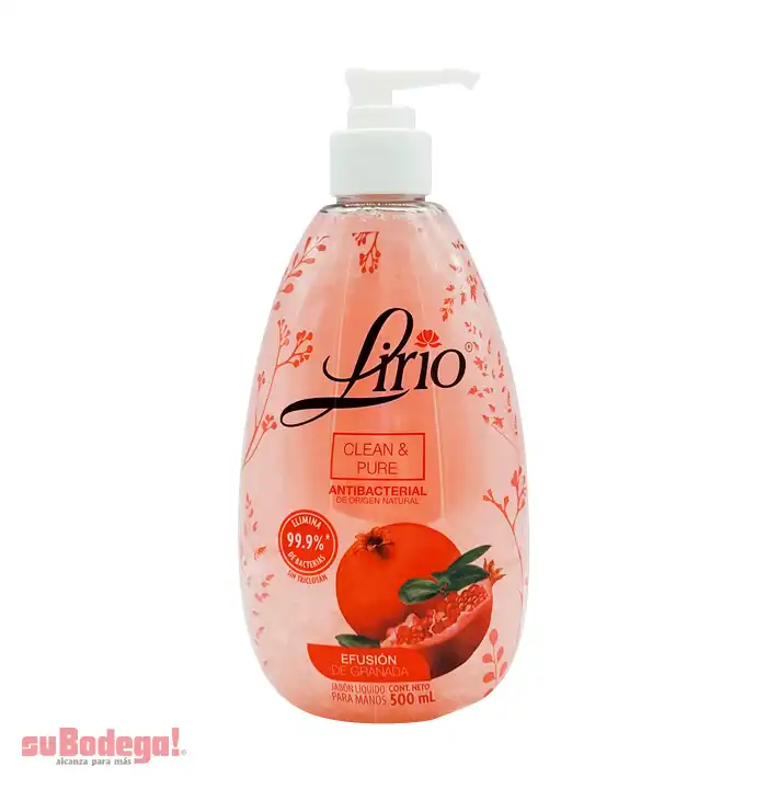 Jabón Líquido Lirio para Manos Granada 500 ml.