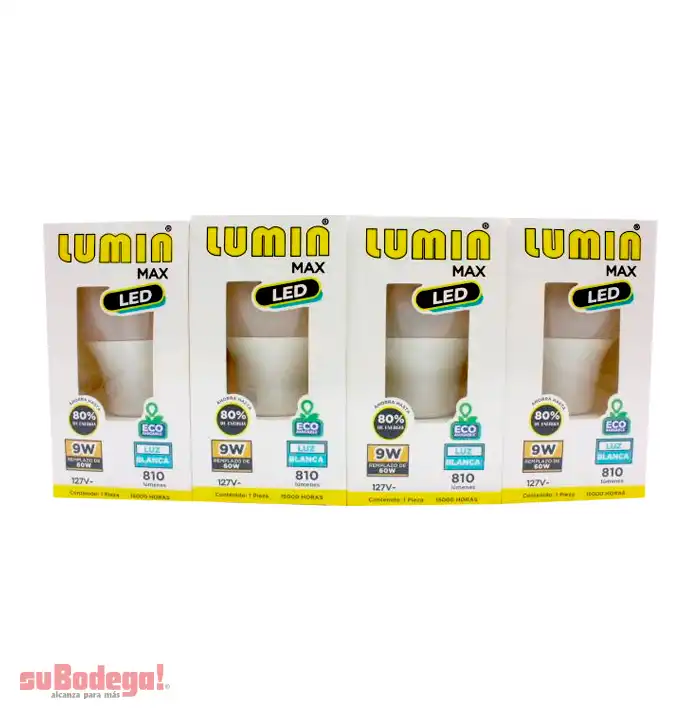 Lámpara Luminmax Led Luz Blanca 9w pz.