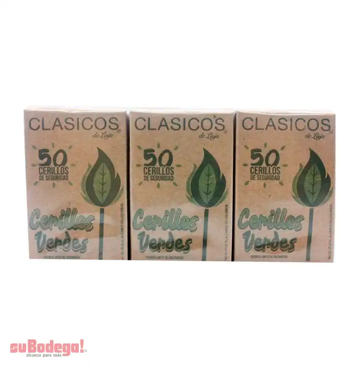 Cerillos Clásicos de Lujo Verde 10 pz.