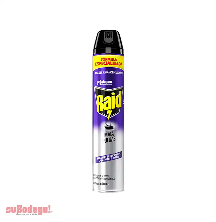 Insecticida Raid Mata Pulgas 400 ml.