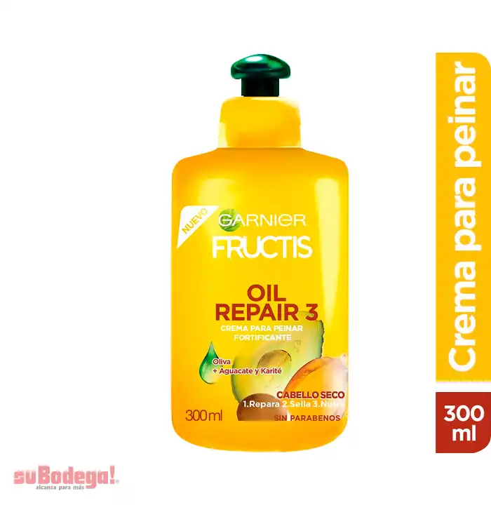 Crema para Peinar Fructis Oir Repair 300 ml.