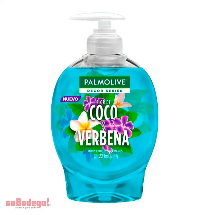 Jabón de Tocador Palmolive Flor de Coco & Verbena Líquido 221 ml.