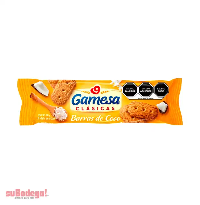 Galletas Gamesa Barra de Coco 106 gr.