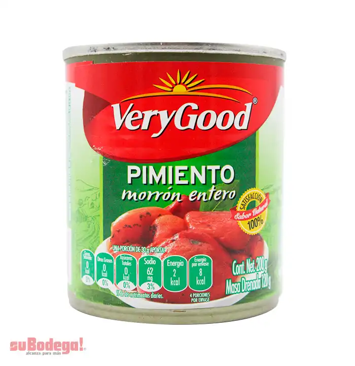 Pimiento Morrón Entero Very Good 220 gr.