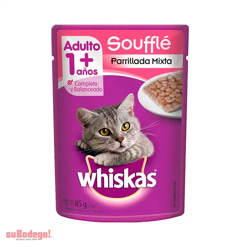 Alimento Whiskas Parrillada Mixta 85 gr.