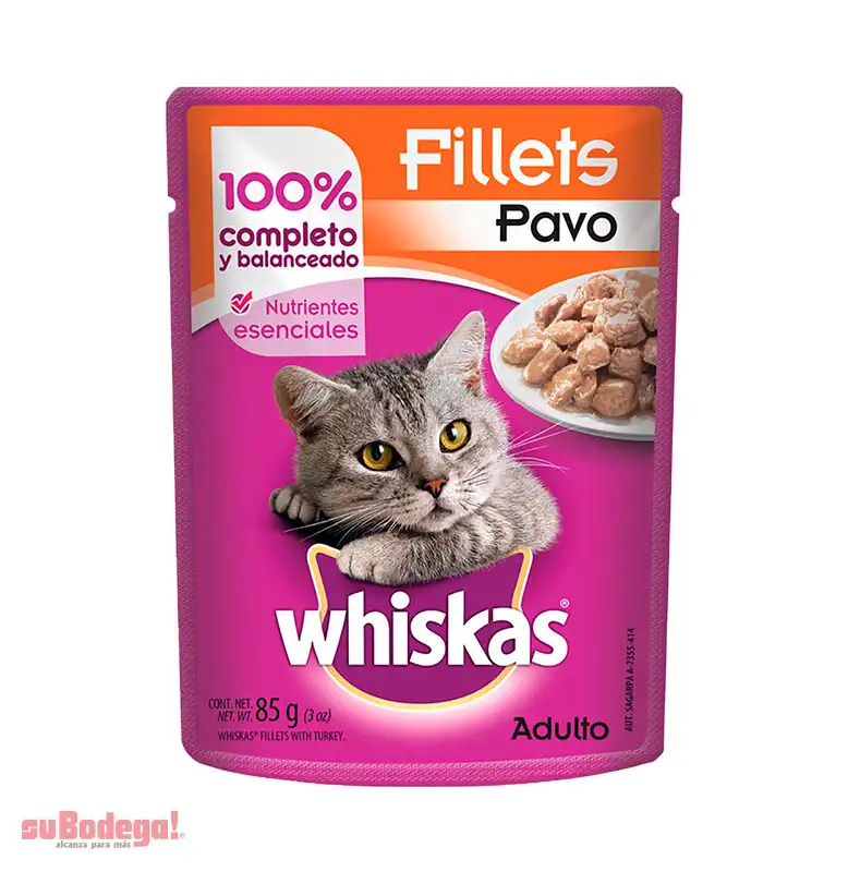 Alimento Whiskas Pavo 85 gr.