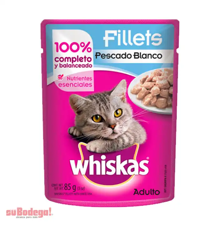 Alimento Whiskas Pescado Blanco 85 gr.