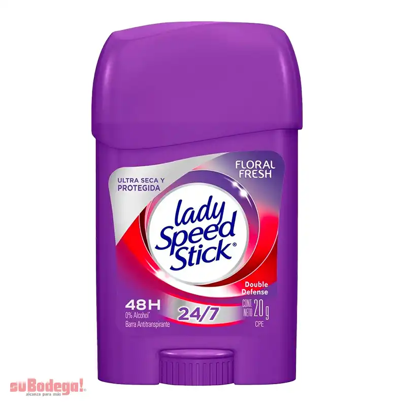 Desodorante Lady Speed Stick Floral Barra 20 gr.