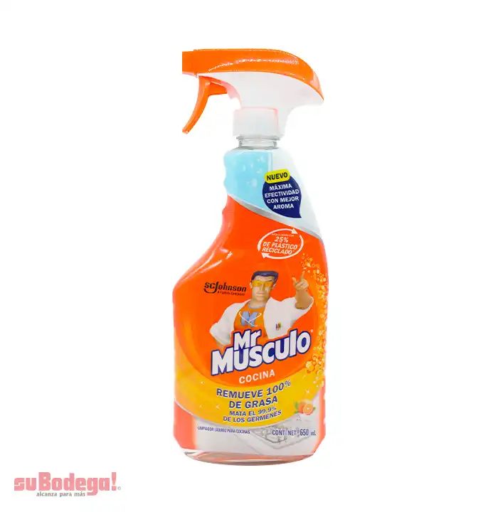 Limpiador Mr. Músculo Cocina Total Naranja 650 ml.