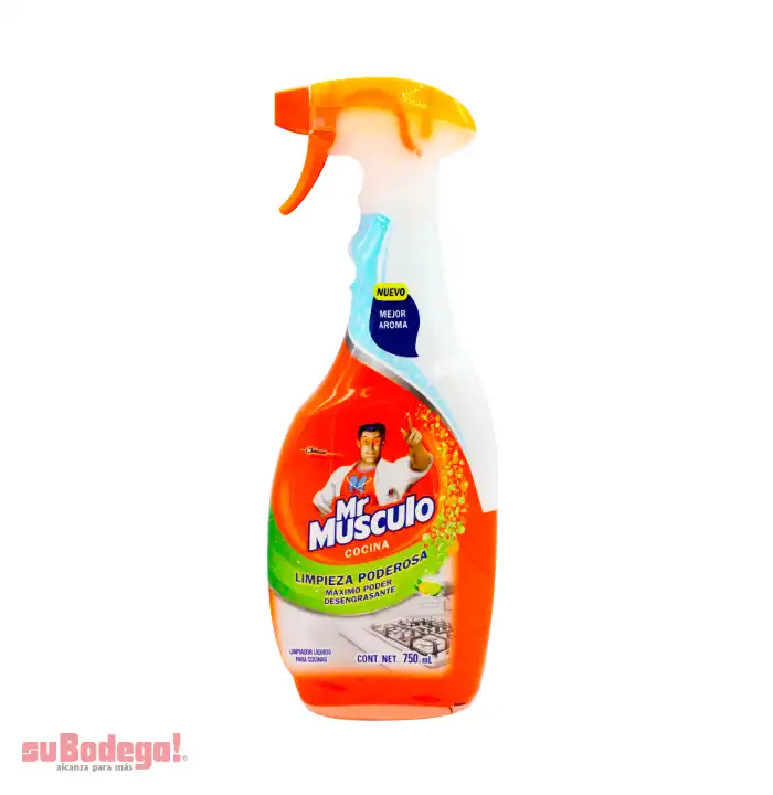 Limpiador Mr. Músculo Cocina Total Limón 650 ml.