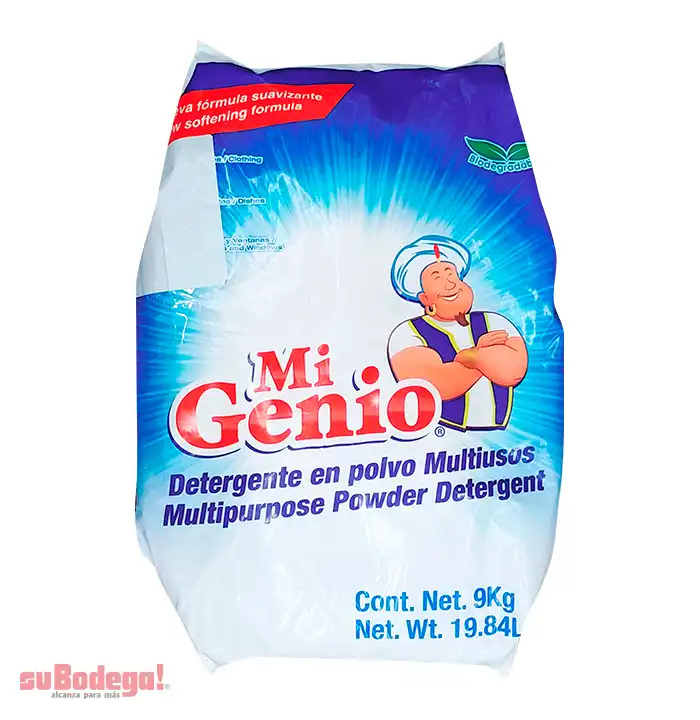 Detergente Mi Genio Multiusos 9 kg.