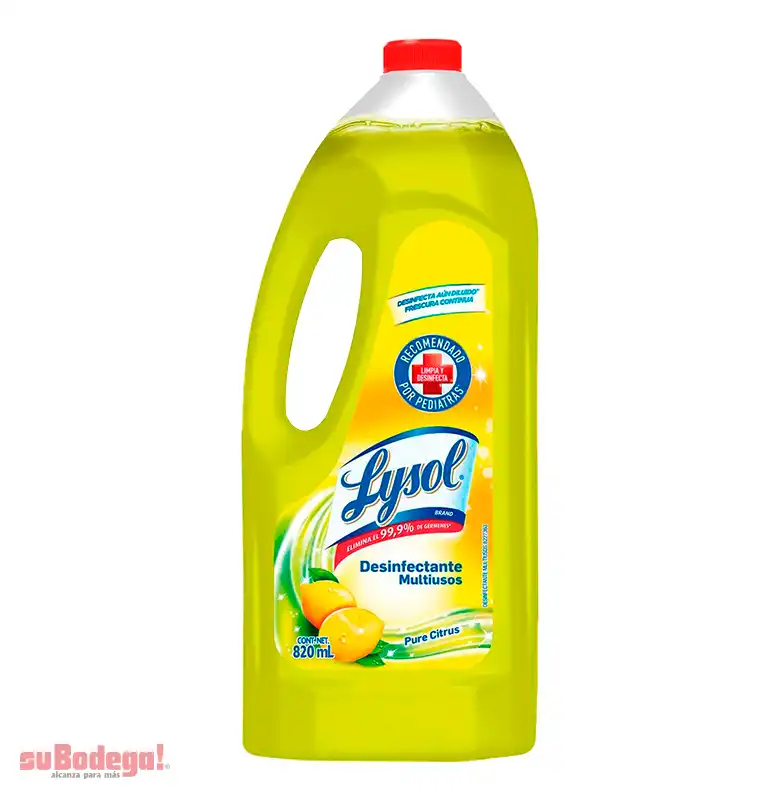 Desinfectante Lysol Citrus 820 ml.