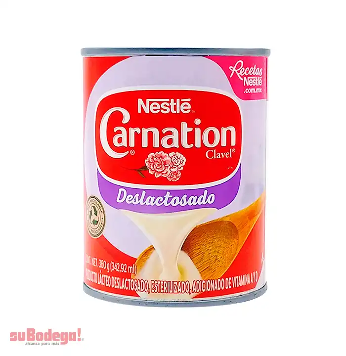 Leche Carnation Deslactosado Lata 360 gr.