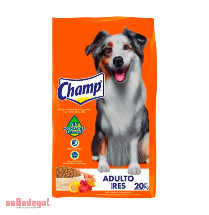 Alimento Champ Adulto Res 20 kg.