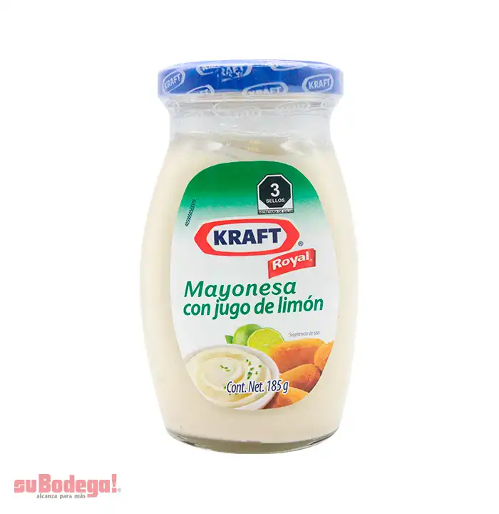 Mayonesa Kraft Royal con Limón 185 gr.