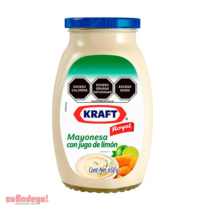 Mayonesa Kraft Royal con Limón 650 gr.