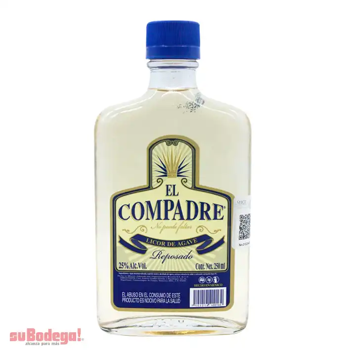 Destilado de Agave El Compadre 250 ml.