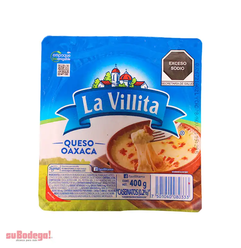 Queso Oaxaca La Villita 400 gr.