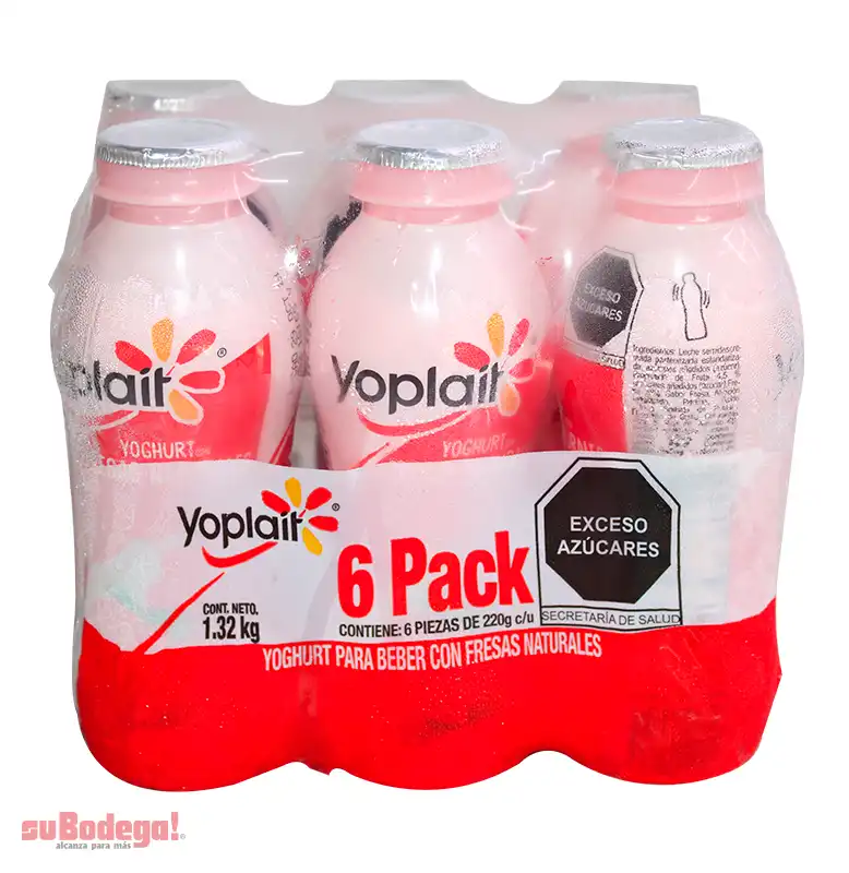 Yoghurt Yoplait Fresa para Beber 6/220 gr.