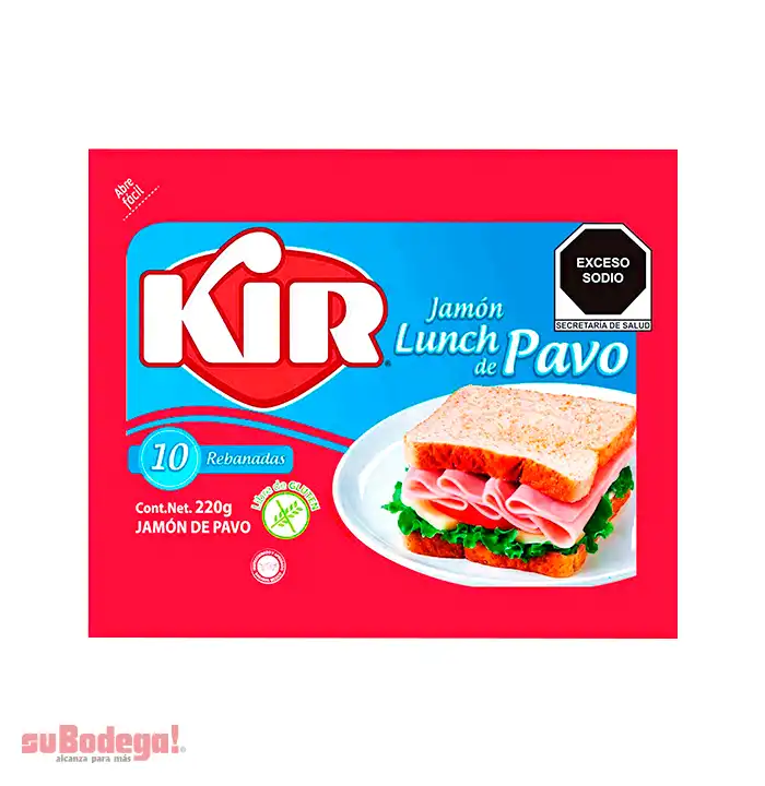 Jamón de Pavo Lunch Kir 220 gr.