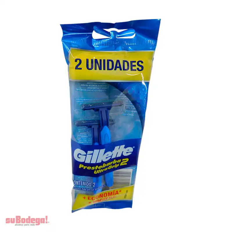 Rastrillo Gillette Prestobarba3 Bolsa 2 pz.