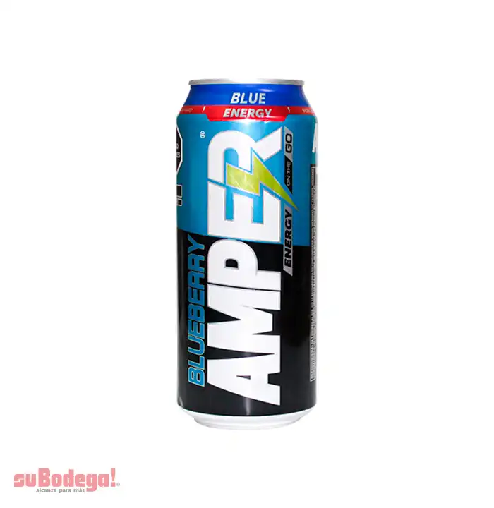 Bebida Energizante Amper Blue 473 ml.