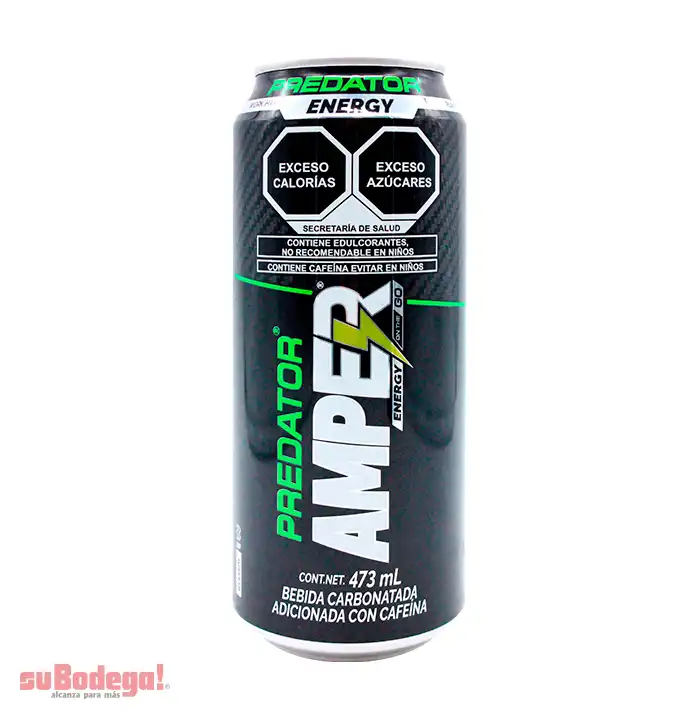 Bebida Energizante Amper Predator 473 ml.